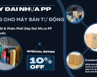 Dây đai nhựa PP dùng cho máy bán tự động