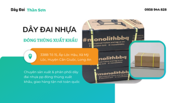 Dây đai nhựa đóng thùng xuất khẩu