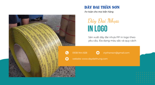 Dây đai nhựa PP in logo Bình Dương