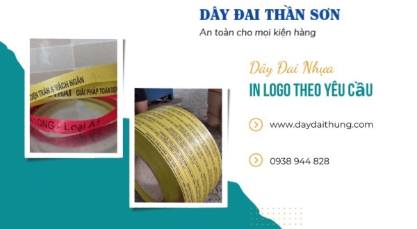 Địa chỉ sản xuất dây đai nhựa PP in logo