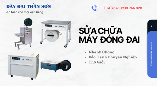 Sửa chữa, bảo dưỡng máy đóng đai tại Long An