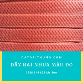 Dây đai nhựa pp màu đỏ
