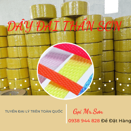 Dây Đai Nhựa Màu Vàng